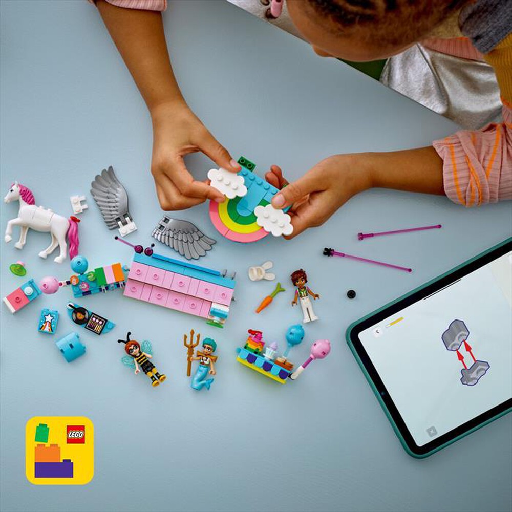 "LEGO - PARTY IN COSTUME CON UNICORNO E FATINA-,"