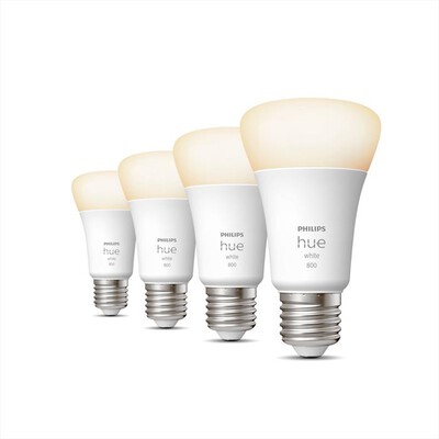 PHILIPS - HUE WHITE 4 X LAMPADINE E27 60W-Bianca