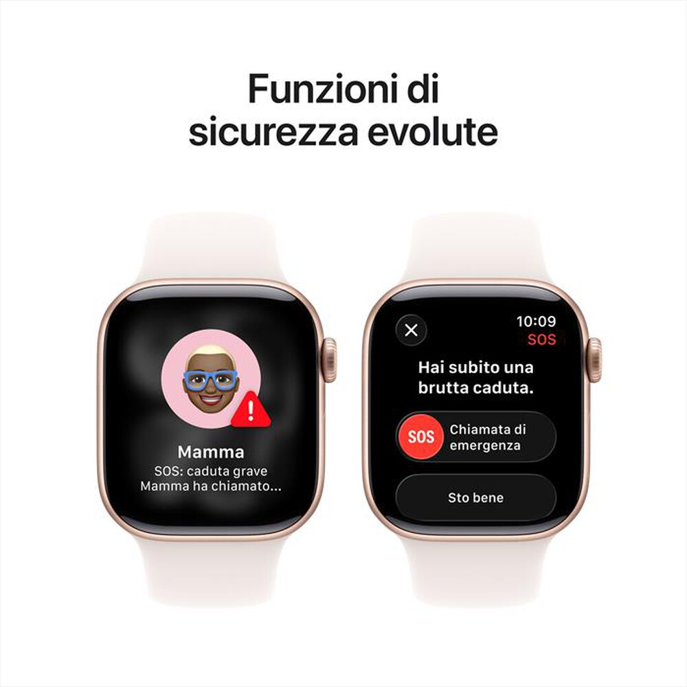 Immagine del prodotto APPLE - Watch Series 11 GPS 42mm Alluminio-Oro Rosa - Band Rosa Fard S/M