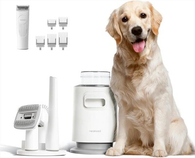 NEAKASA - Kit Toelettatura P0 PRO per animali-Bianco