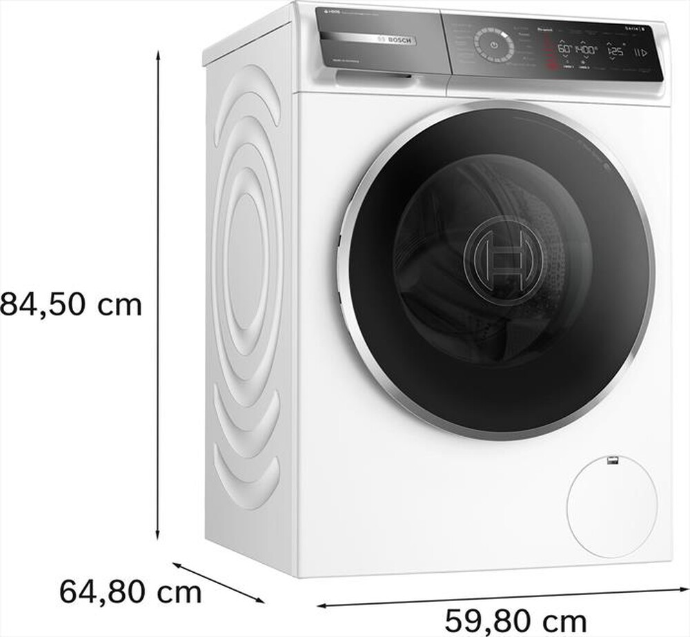 Immagine del prodotto BOSCH - Lavatrice Serie 8 WGB254A1IT 10Kg 1400g/m Classe A-Bianca