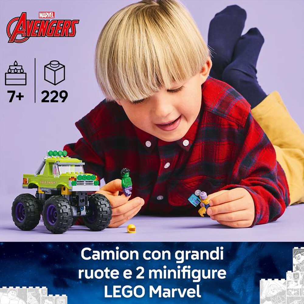 Immagine del prodotto LEGO - SUPER HEROES MARVEL Truck di Hulk vs Thanos 76312