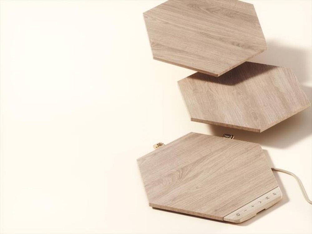 "NANOLEAF - ELEMENT WOOD ADD-ON - 3 ESAGONI LUMINOSI-WOOD"