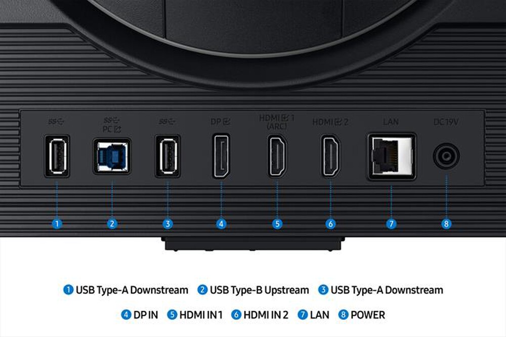 Immagine del prodotto SAMSUNG - MONITOR GAMING ODYSSEY G7 - G70D DA 27''-Black