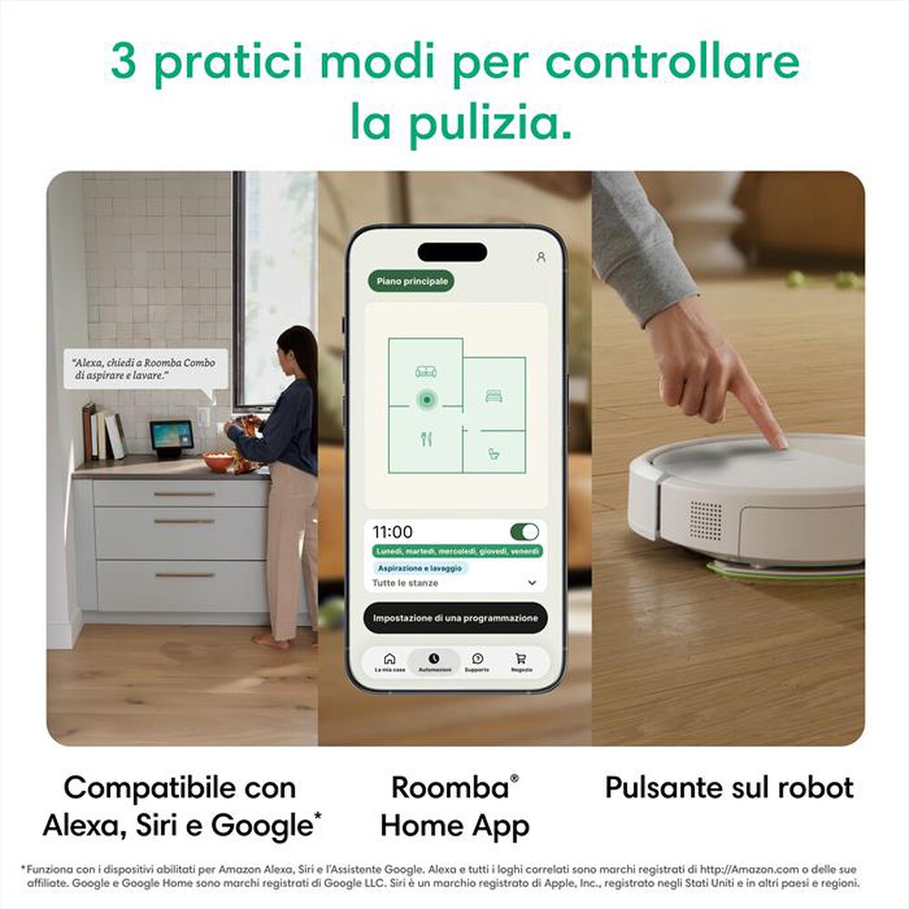 Immagine del prodotto iROBOT - ROOMBA 115 COMBO + BASE-White