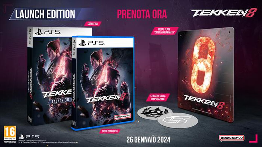 Immagine del prodotto NAMCO - TEKKEN 8 LAUNCH LIMITED EDITION (DAY 1 ED.) PS5