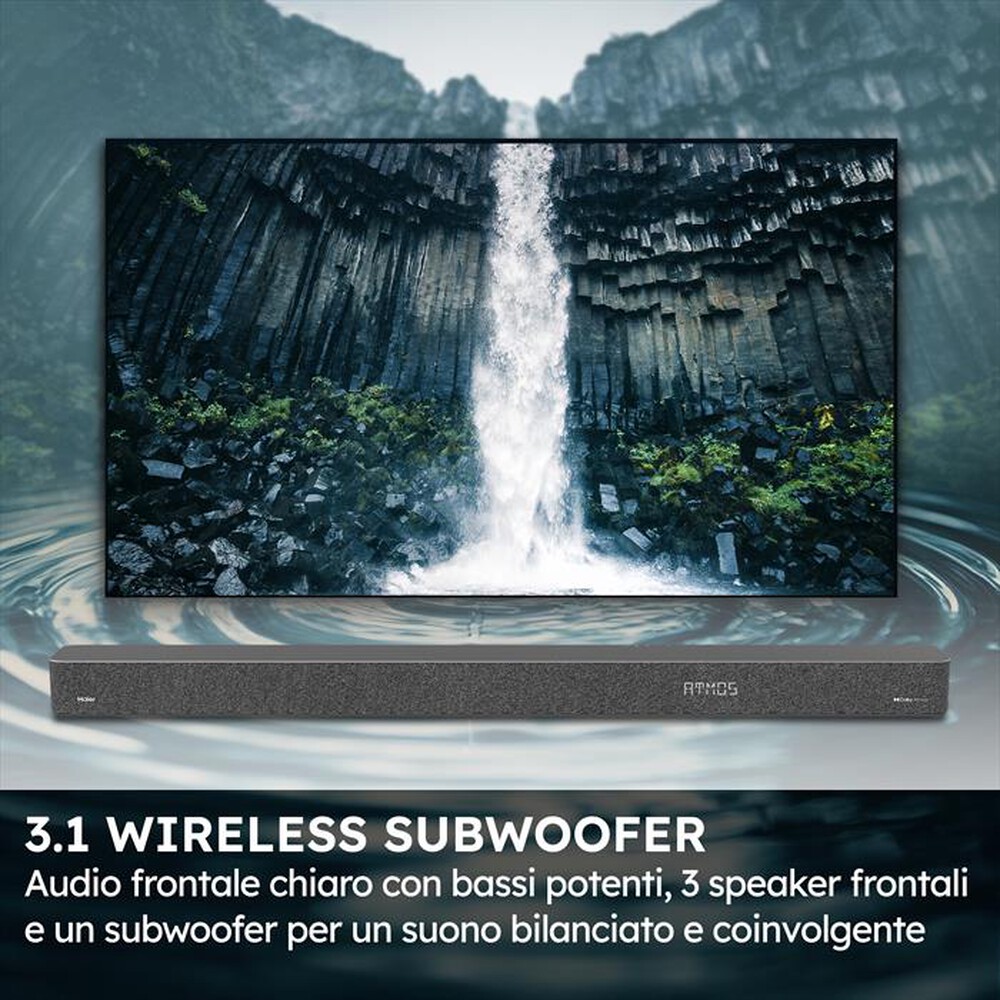 Immagine del prodotto HAIER - Soundbar HSD310S5 3.1-Nero, Grigio