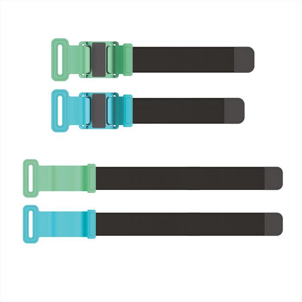"XTREME - HANDS AND LEGS STRAPS-NERO/VERDE/AZZURRO"