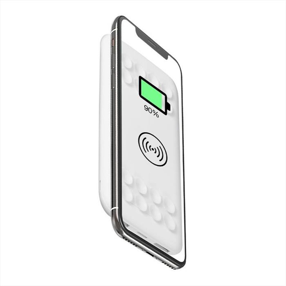 "ISNATCH - W10 - POWER BANK WIRELESS 10000MAH-Bianco"