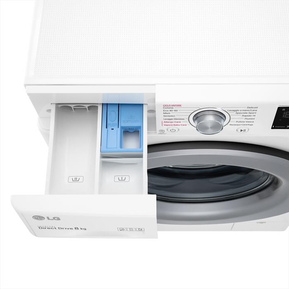 "LG - Lavatrice F2WV3S7S4E 7 Kg Classe D-White"