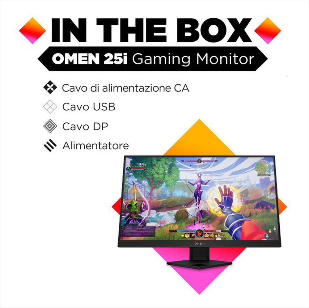 "HP - OMEN 25I-Nero"