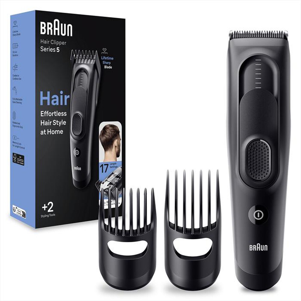 "BRAUN - Regola capelli HC5330-Matte Black"