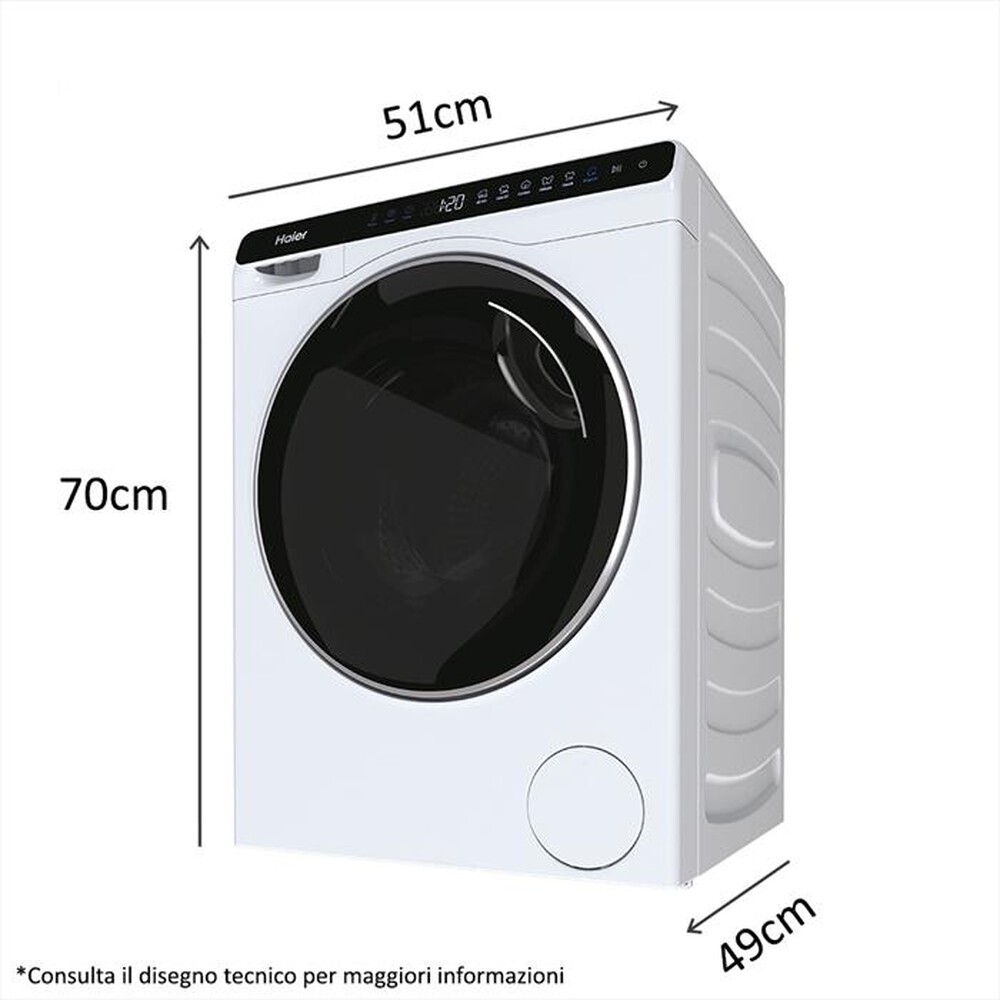 Immagine del prodotto HAIER - Lavatrice HW50-BP12307-S 5 Kg Classe A-Bianco