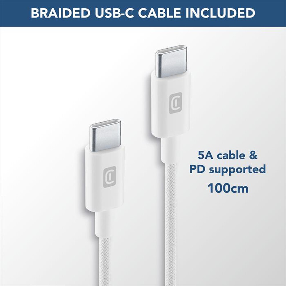 Immagine del prodotto CELLULARLINE - MULTIPOWER 100W KIT ACHKITGAN100WTABW-Bianco