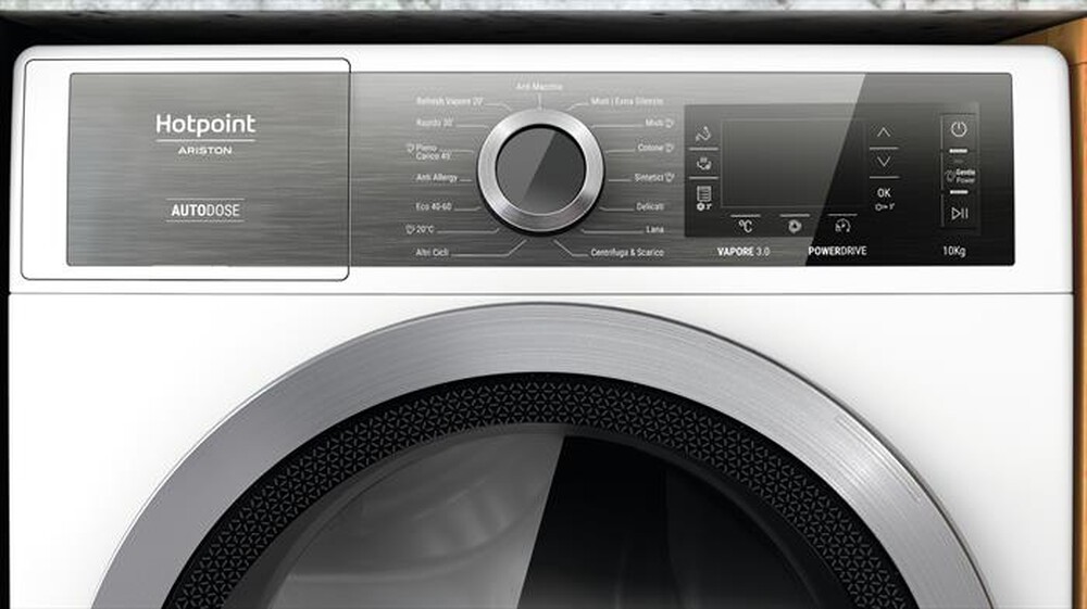 "HOTPOINT ARISTON - Lavatrice GENTLE POWER H8 W046WB IT 10 Kg Classe A-Bianco"