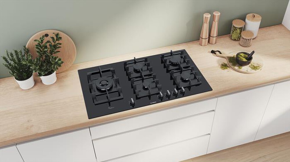 "BOSCH - Piano cottura a gas PPS9A6B90 91,5cm-Nero"