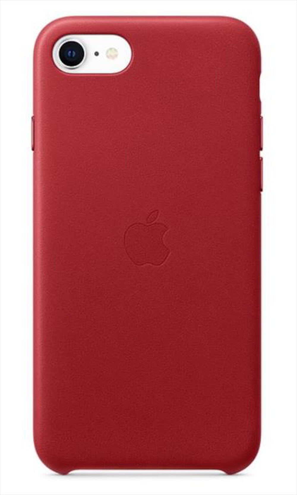 "APPLE - Custodia in pelle per iPhone SE 2020-Rosso"
