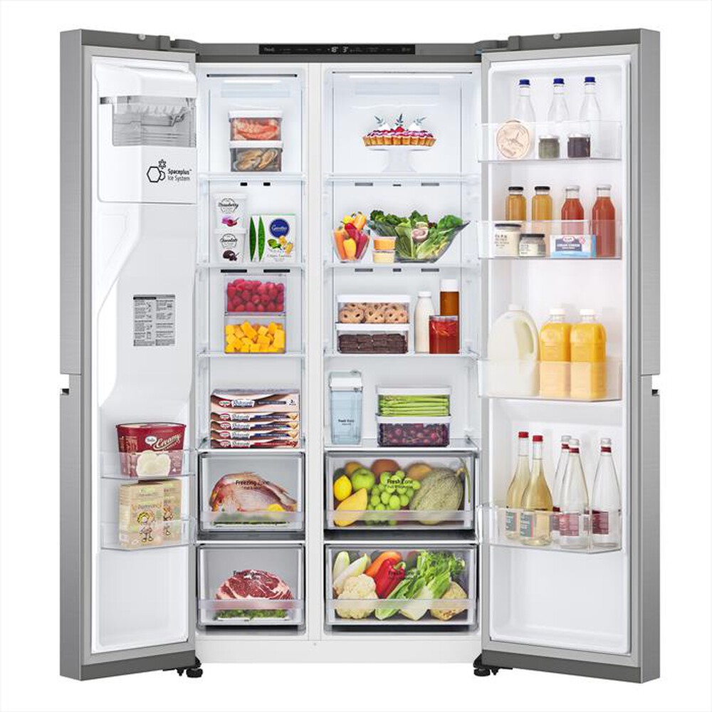 "LG - Frigorifero side by side GSLV71PZRC Classe C 635L-Argento"