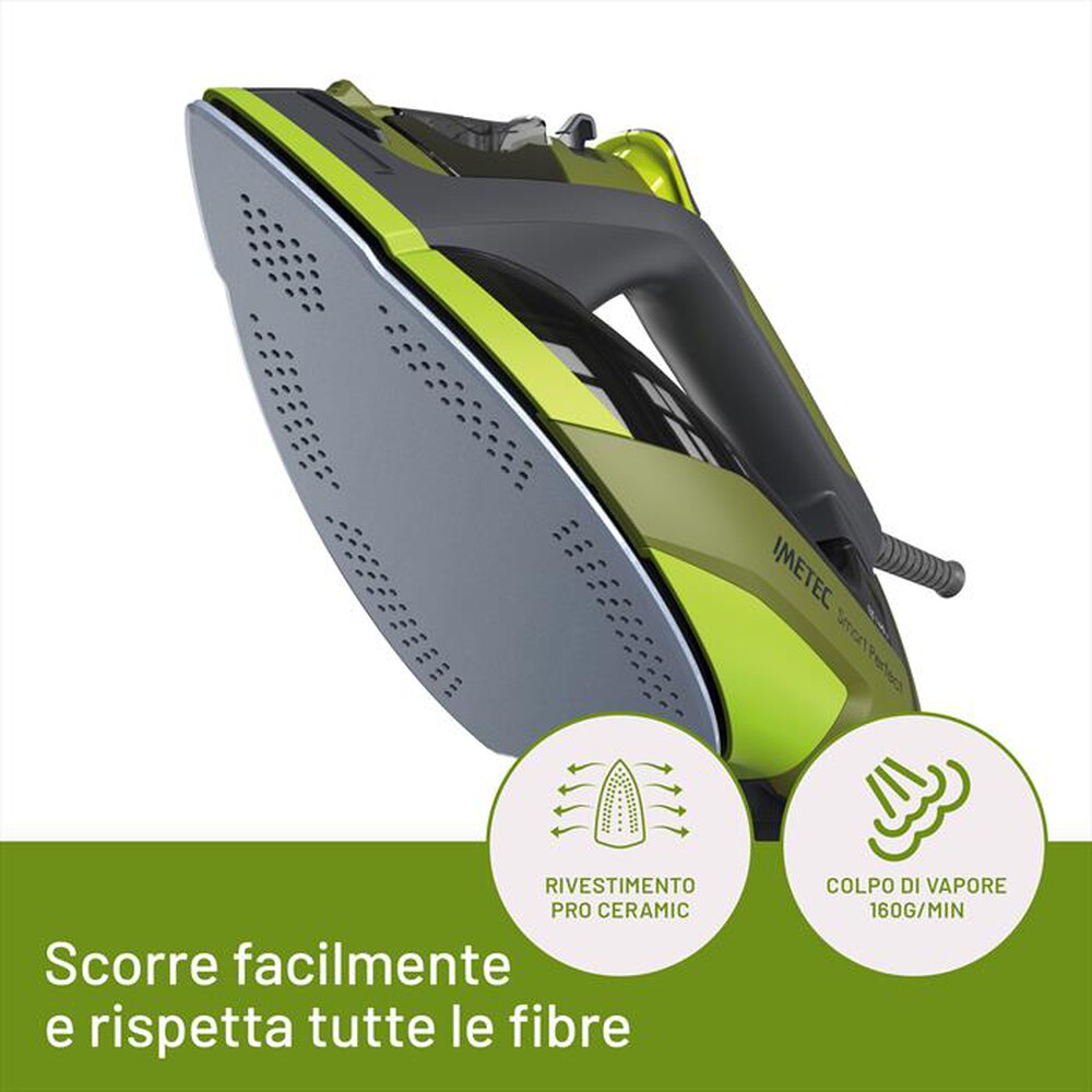 Immagine del prodotto IMETEC - Ferro a vapore SMART PERFECT-Verde/Grigio