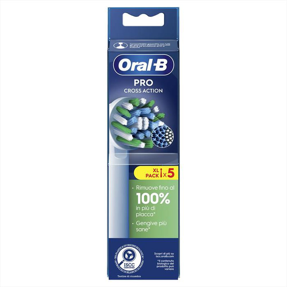 "ORAL-B - TESTINE DI RICAMBIO PRO CROSS ACTION-Bianco"