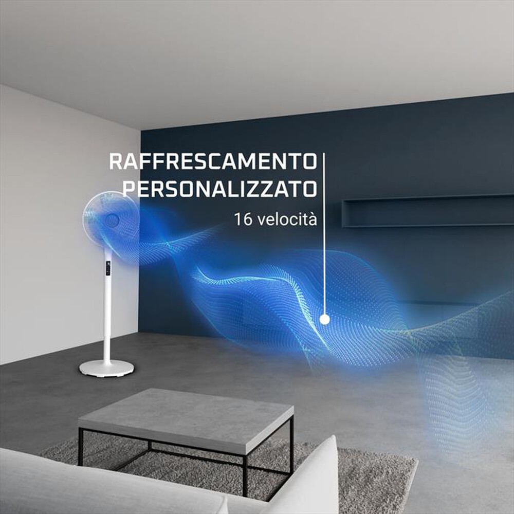 "ROWENTA - Ventilatore a piantana VU5890F0-Bianco"