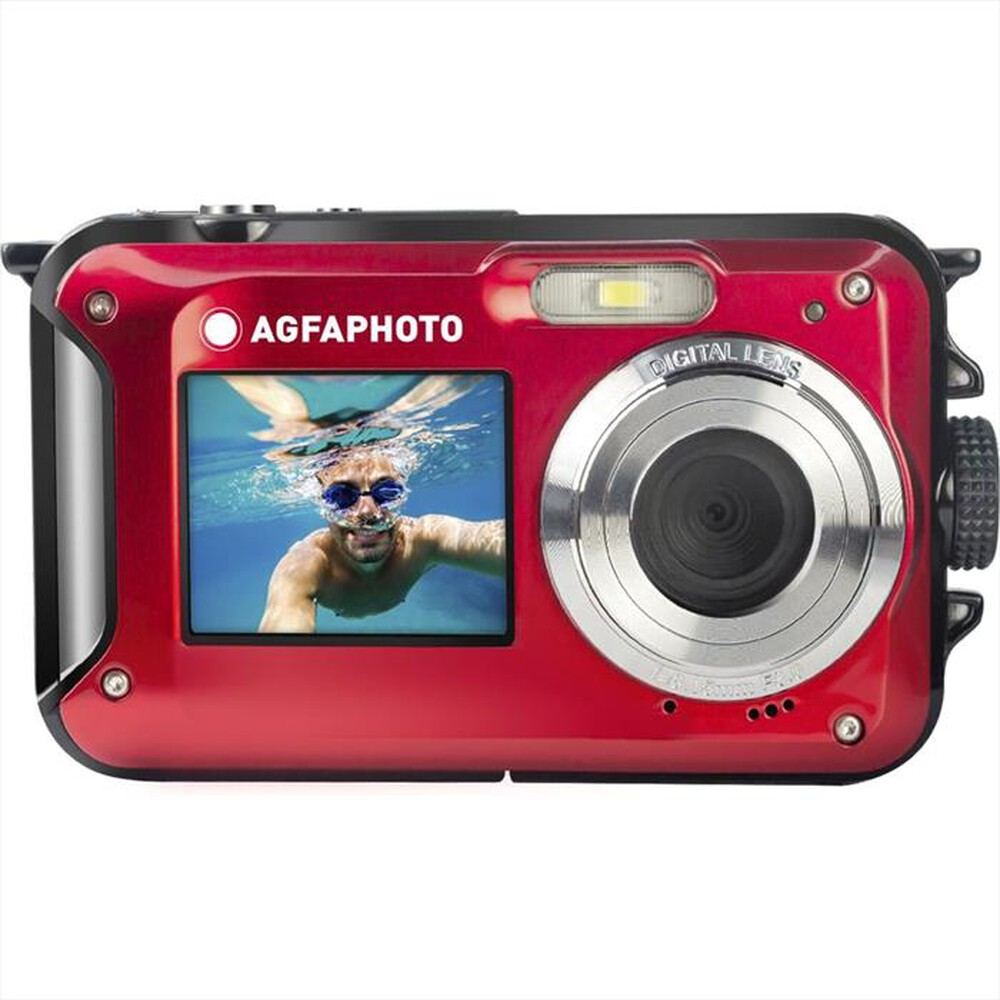 "AGFA - Fotocamera WP8000-rosso"