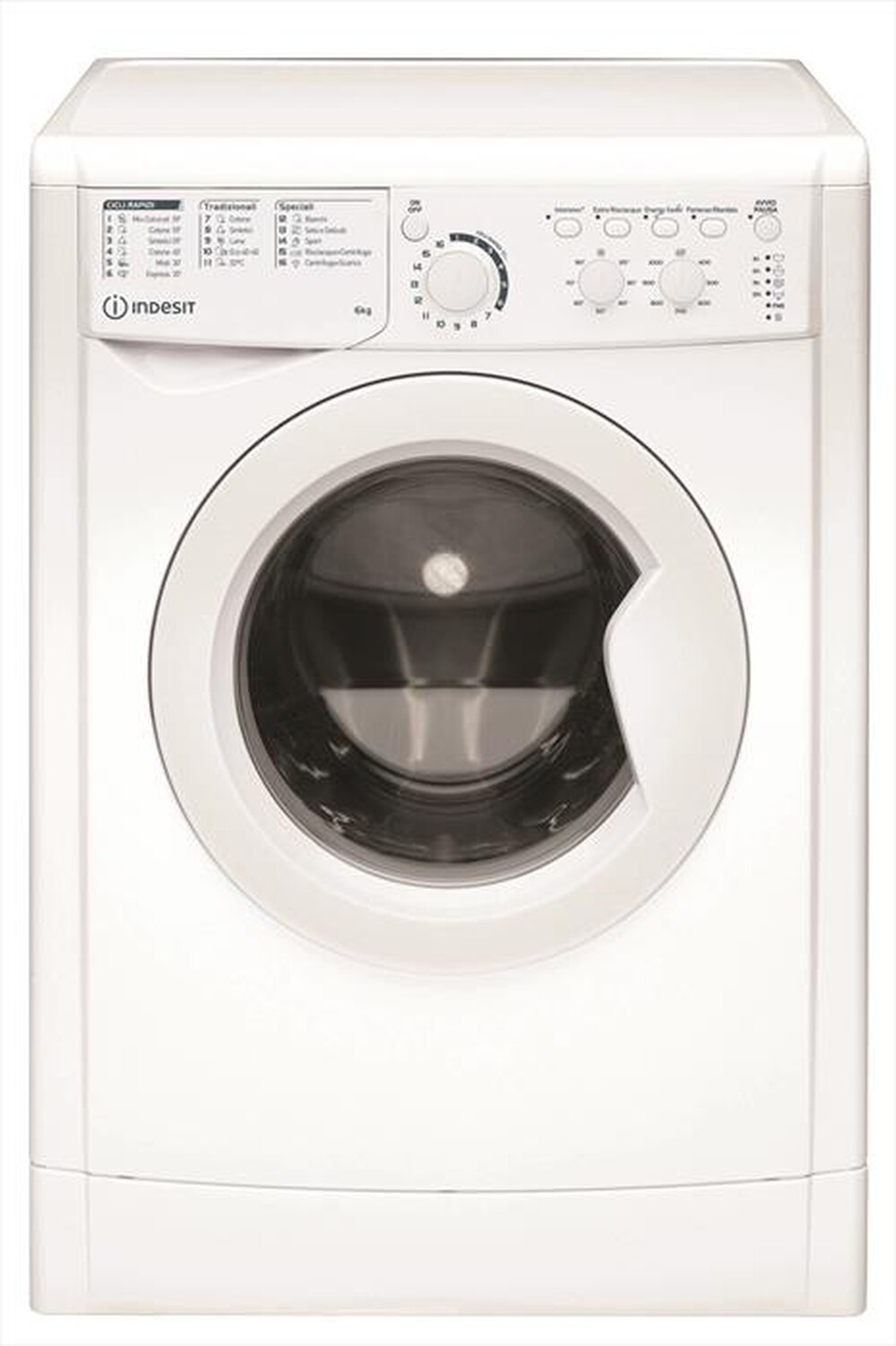 "INDESIT - Lavatrice EWC 61051 W IT N 6 Kg Classe F-Bianco"