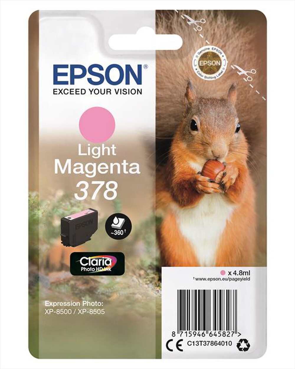 Immagine del prodotto EPSON - C13T37864020-Magenta chiaro