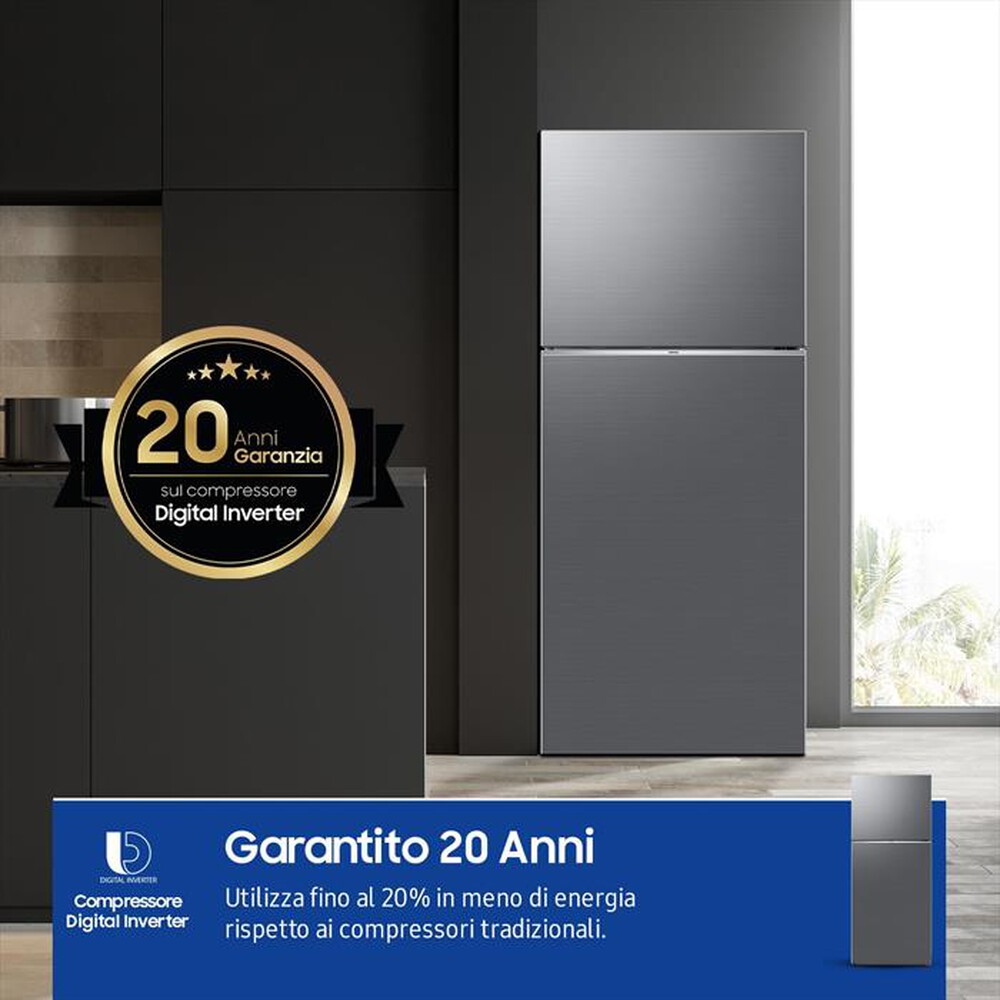 "SAMSUNG - Frigorifero 2 porte RT38CG6624S9ES Classe E 393 lt-METAL INOX"