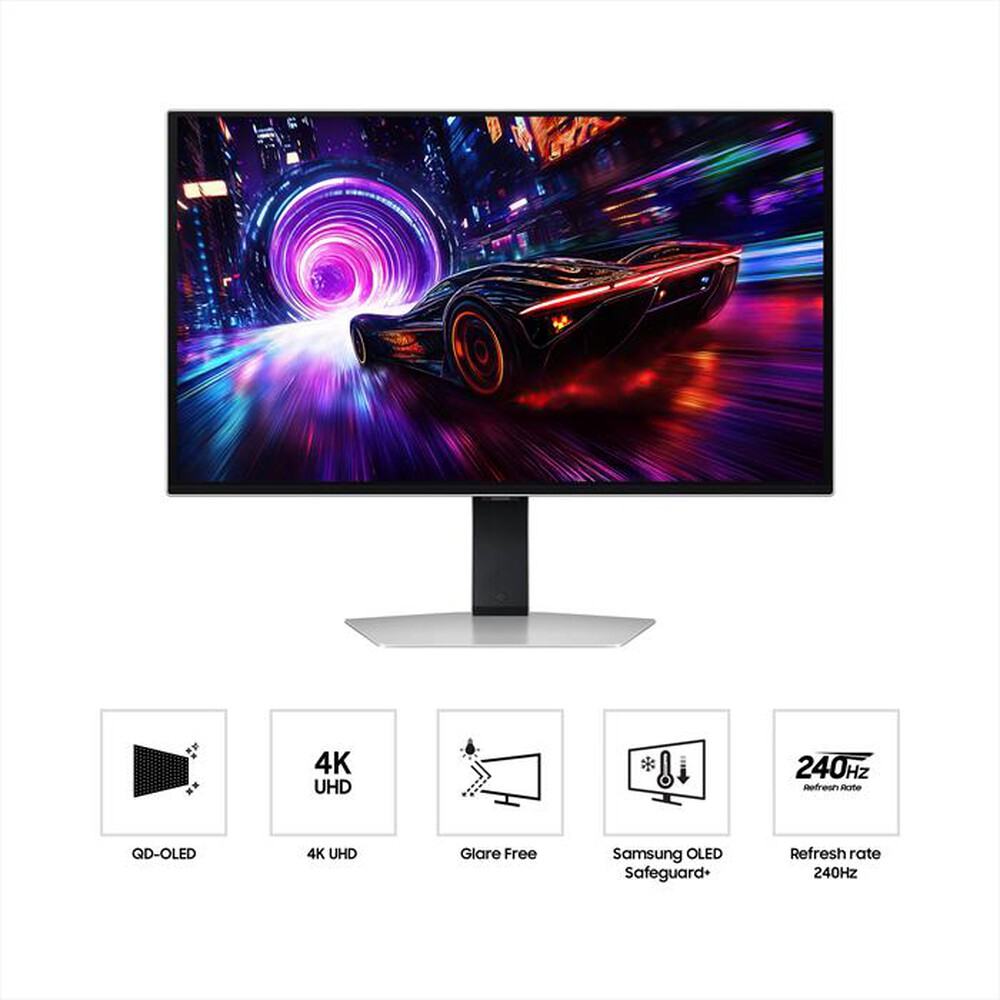 Immagine del prodotto SAMSUNG - MONITOR GAMING ODYSSEY OLED G8 - G81SF DA 27'' UHD-Silver