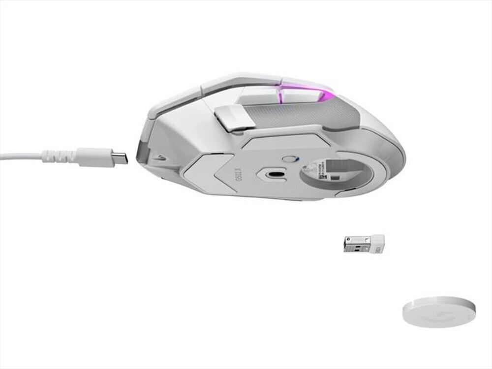"LOGITECH - Mouse gaming G502 X PLUS-Bianco"