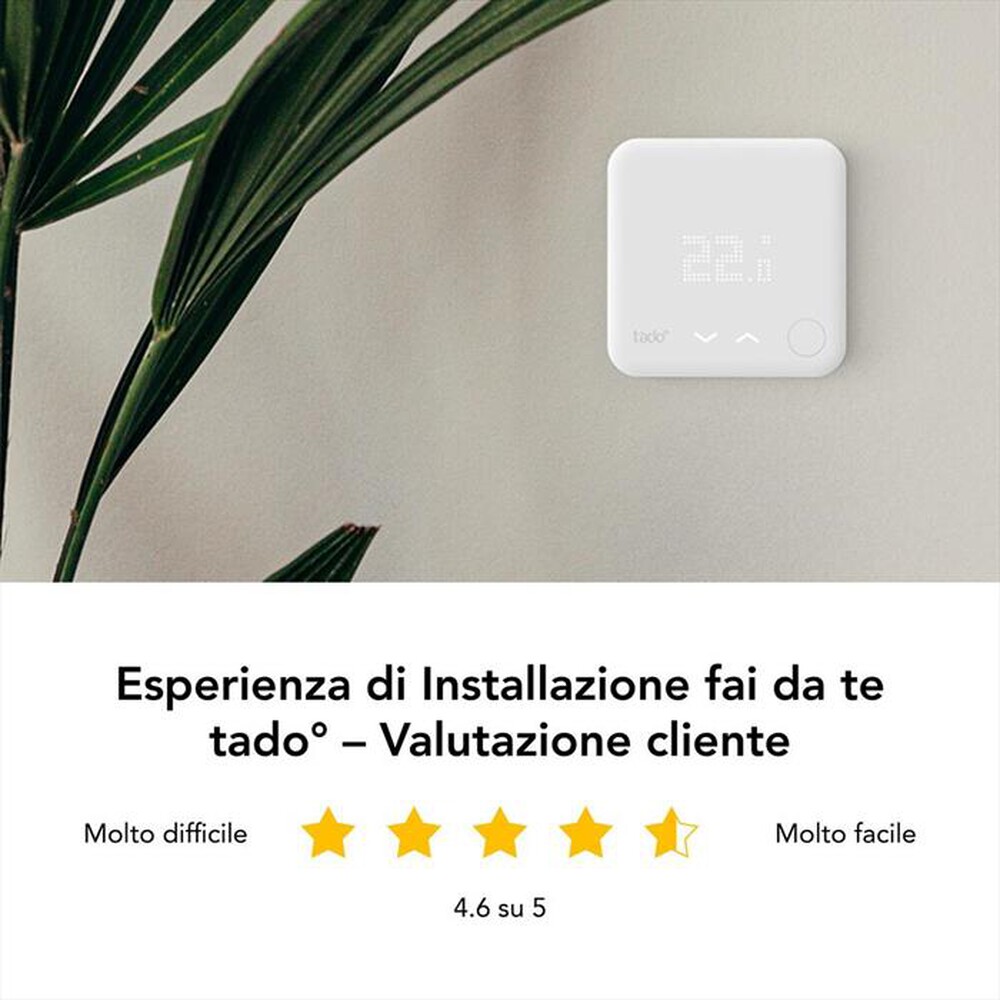 "TADO - TERMOSTATO SMART KIT V3+ E 1 VALVOLA BASIC-Bianco"