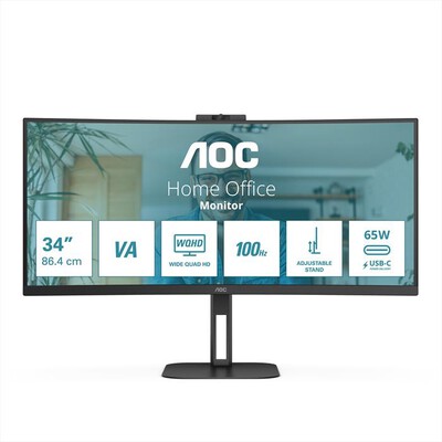 AOC - Monitor LCD 34" CU34V5CW/BK-NERO