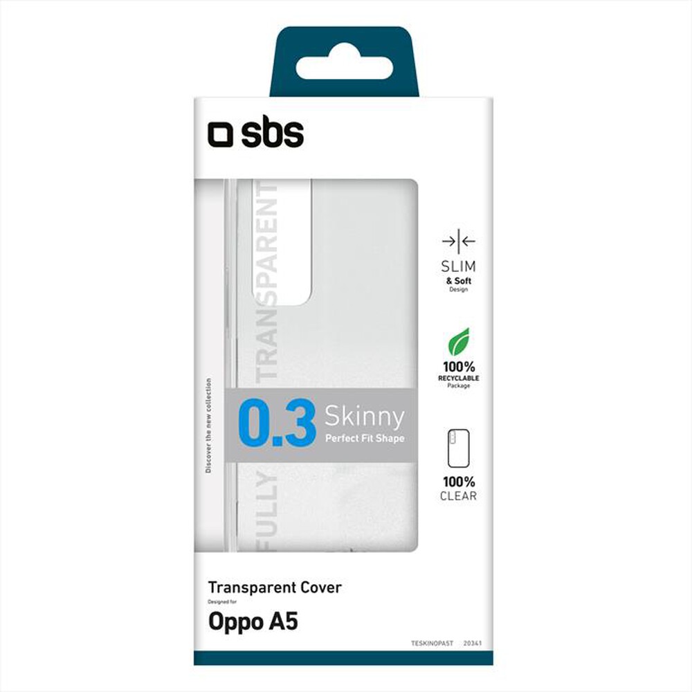Immagine del prodotto SBS - Cover Skinny Oppo A5 TESKINOPA5T-Trasparente