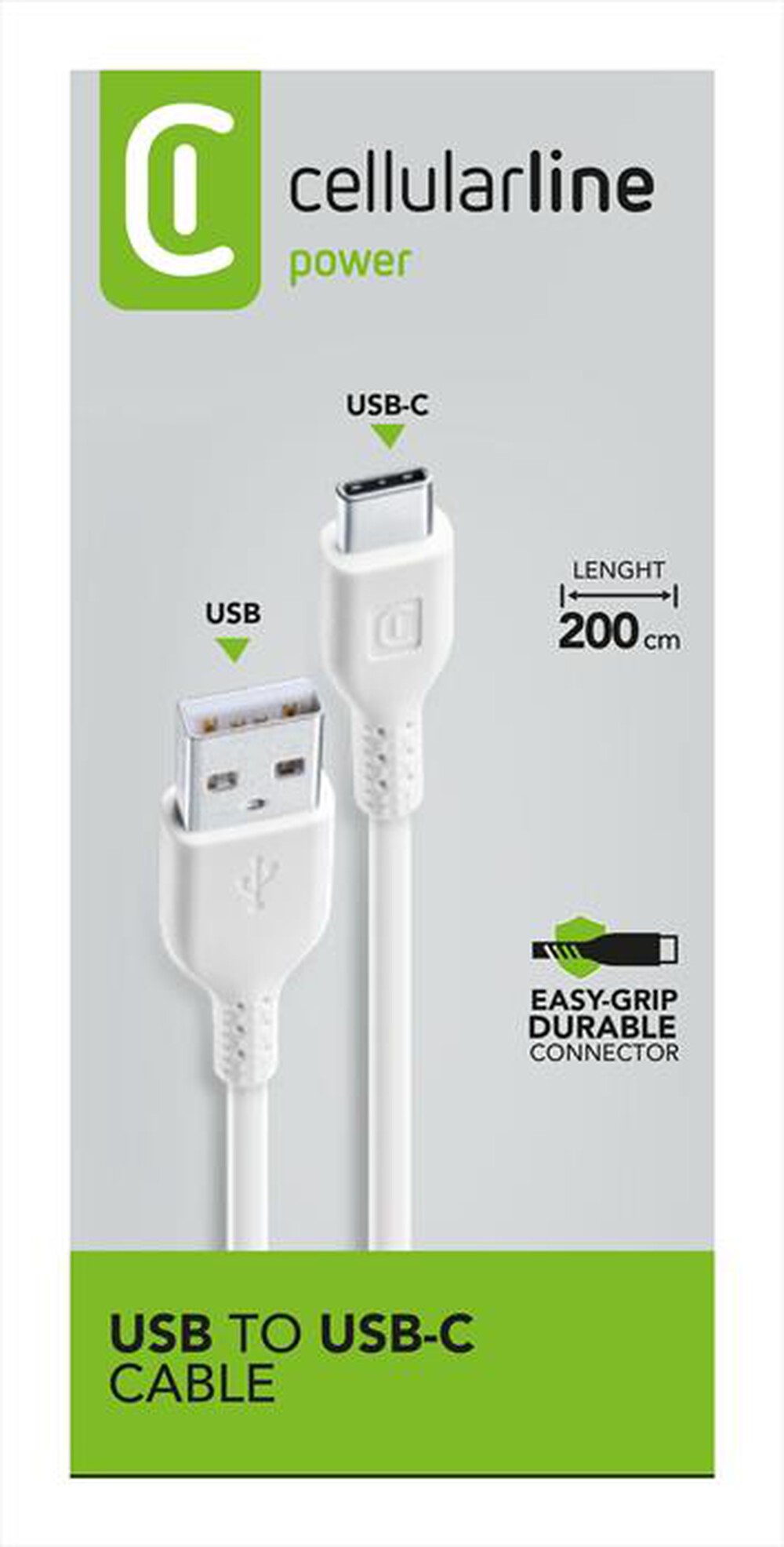 Immagine del prodotto CELLULARLINE - USBDATACUSBC2MW-Bianco