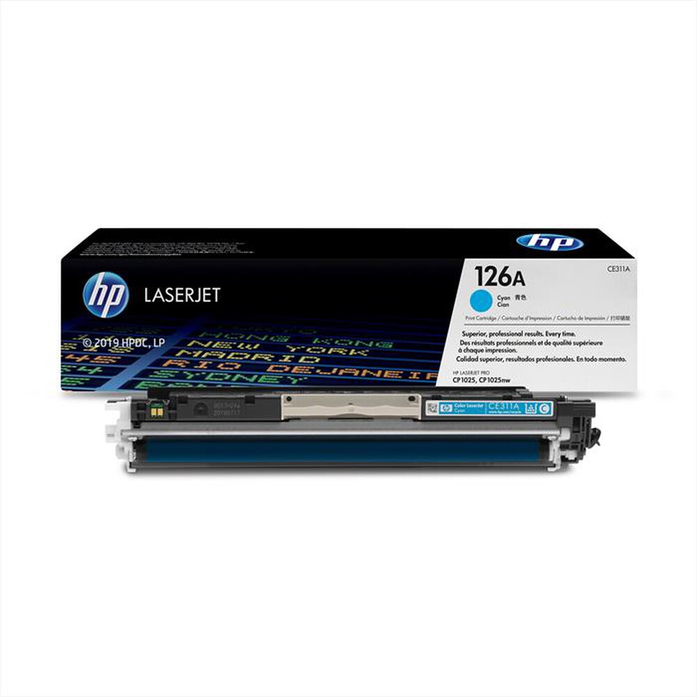 "HP - Cartuccia di stampa HP 126A LaserJet, ciano-Ciano"