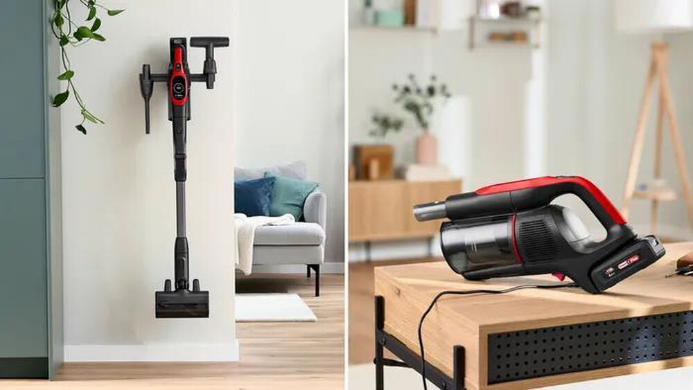 "BOSCH - Aspirapolvere ricaricabile BCS1041PET-Black,Red"