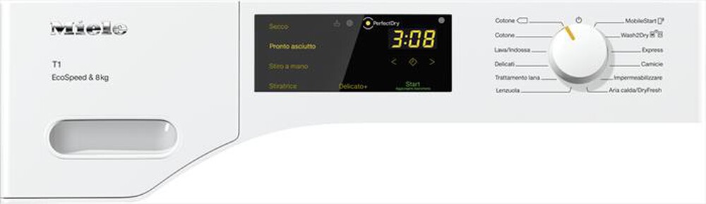"MIELE - Asciugatrice TWC 560 WP ECOSPEED - 8 Kg - A+++-Bianco Loto"