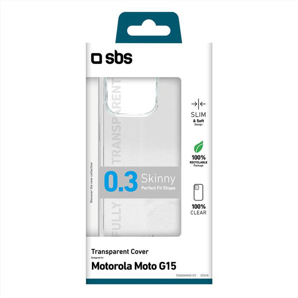 Immagine del prodotto SBS - Cover Skinny Motorola Moto G15 TESKINMOG15T-Trasparente