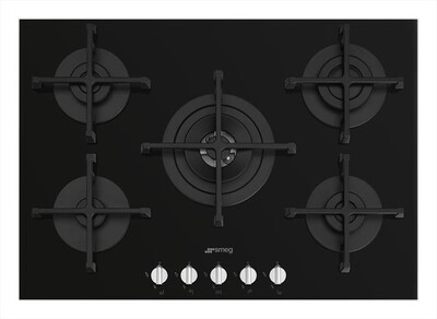 SMEG - Piano cottura a gas PV275N 72cm-Nero