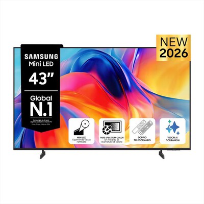 SAMSUNG - Smart TV Mini LED 4K AI 43" UE43M70HAUXZT-Titan Black