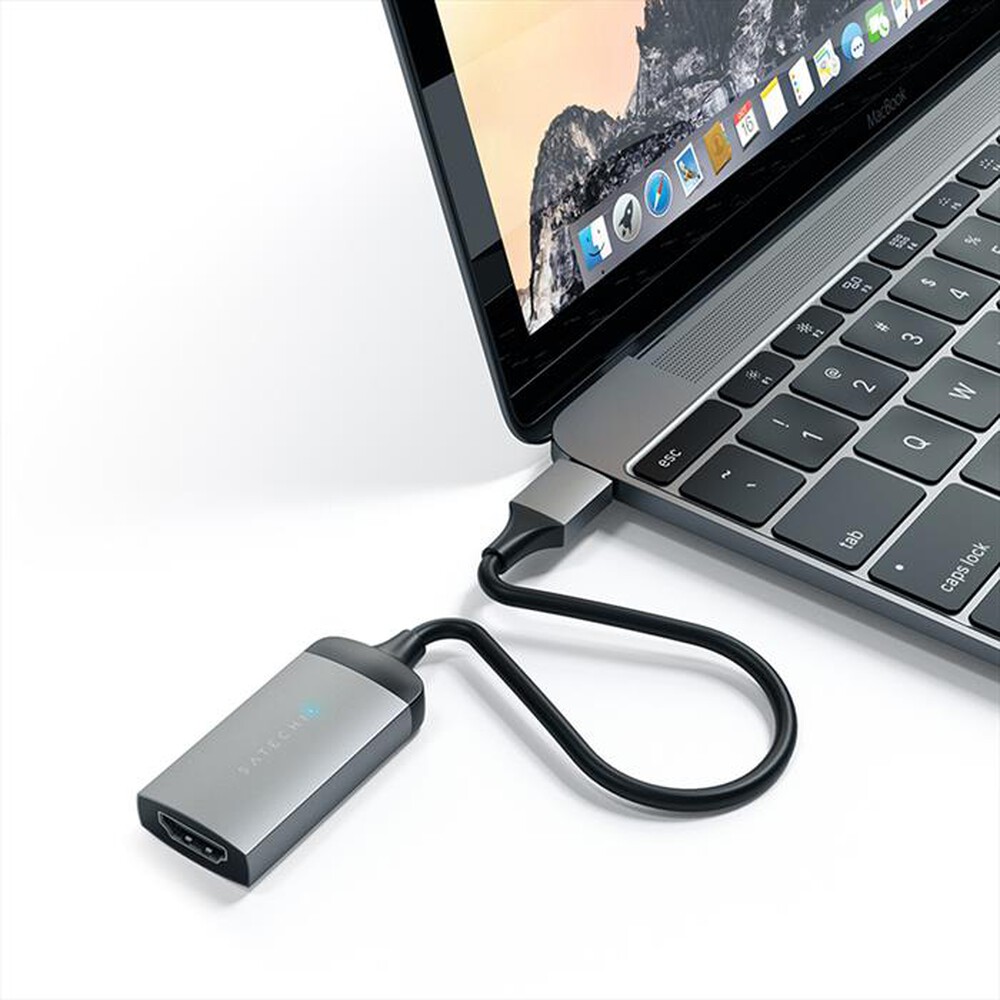 "SATECHI - ADATTATORE USB-C A HDMI 4K-space grey"
