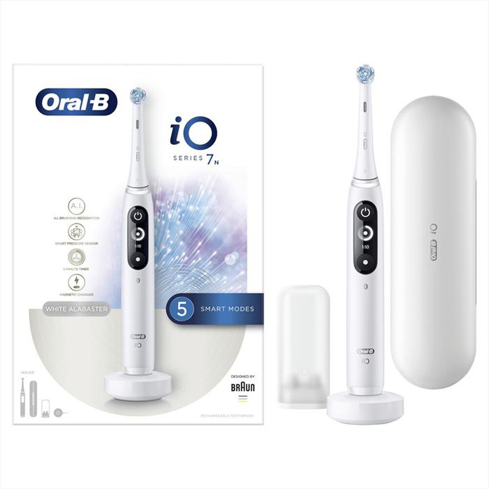 "ORAL-B - Spazzolino elettrico IO - 7N-Bianco"