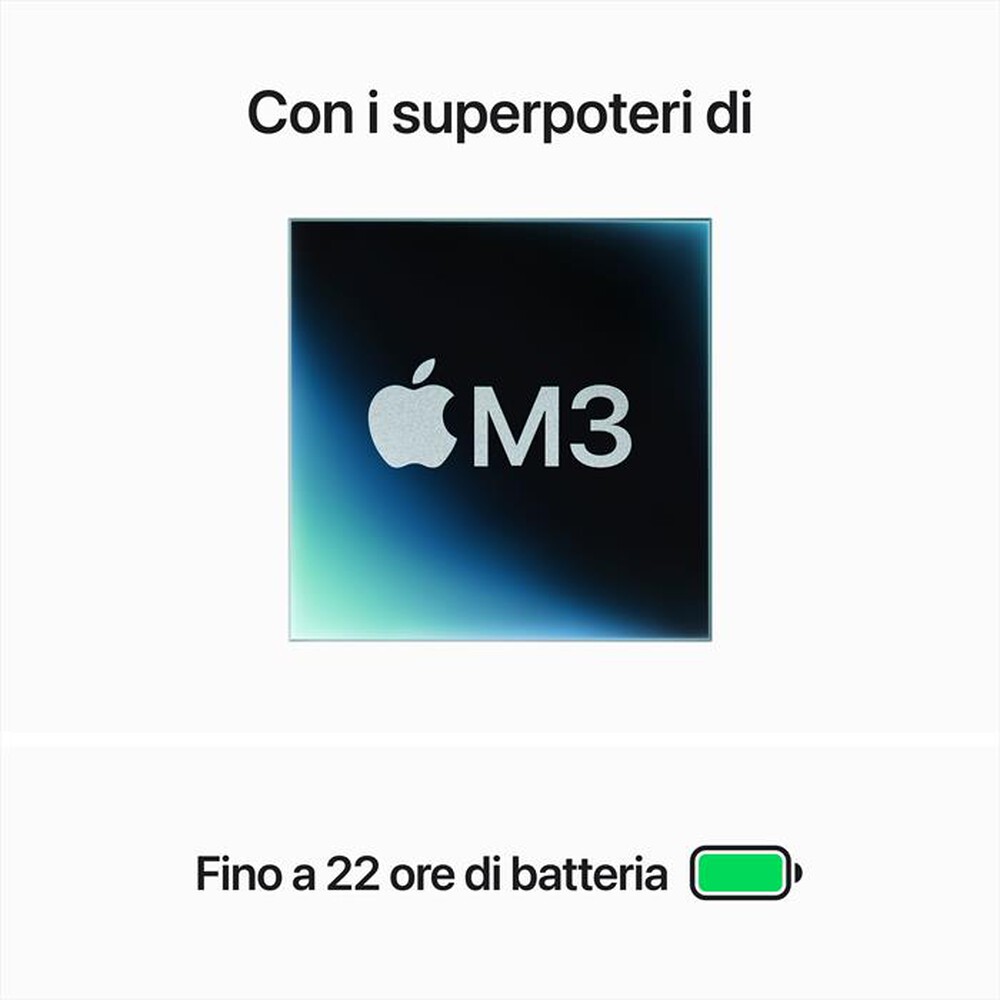 "APPLE - MACBOOK PRO 14'' M3 CORE 8 CPU 10 GPU 512GB-Argento"