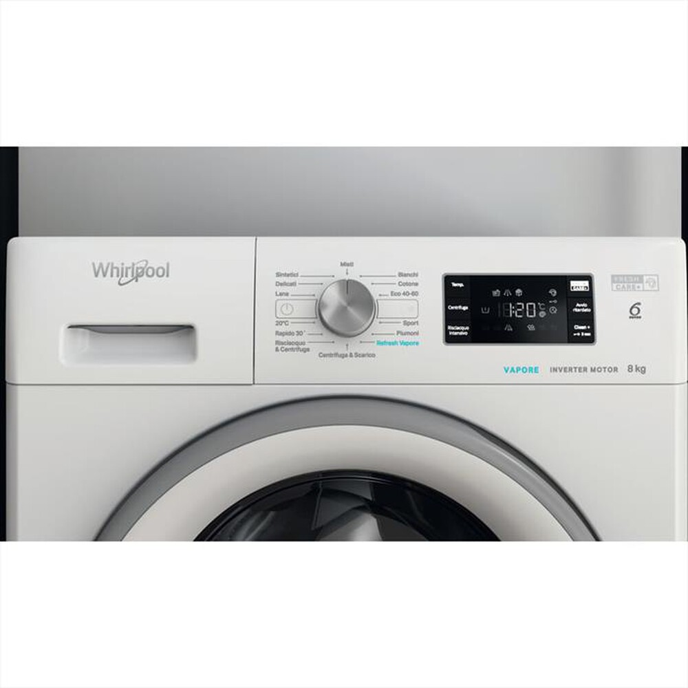 Immagine del prodotto WHIRLPOOL - Lavatrice FRESHCARE FFB 8258 SV IT 8 Kg Classe C-Bianco