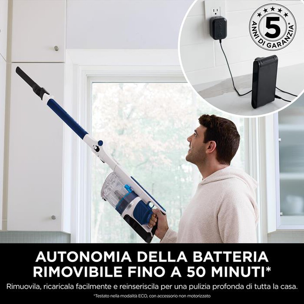 "SHARK - Scopa elettrica CORDLESS STICK VACUUM POWERPRO-Bianco / Blu"