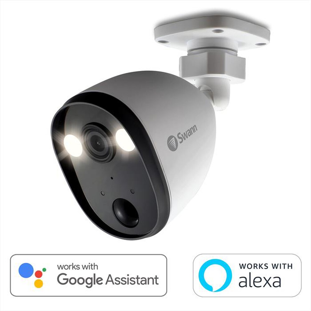 "SWANN - SPOTCAM FULL HD CON LUCE ESTERNO-White"