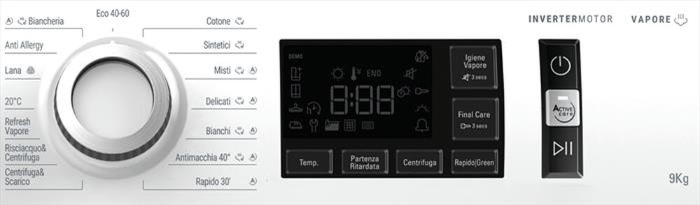 Immagine del prodotto HOTPOINT ARISTON - Lavatrice ACTIVE 20 NR5496WSA IT N 9 Kg Classe B-Bianco