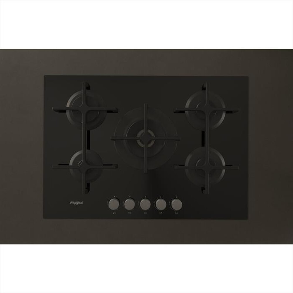 "WHIRLPOOL - Piano cottura a gas GOA 7523/NB 5 fuochi 73cm"