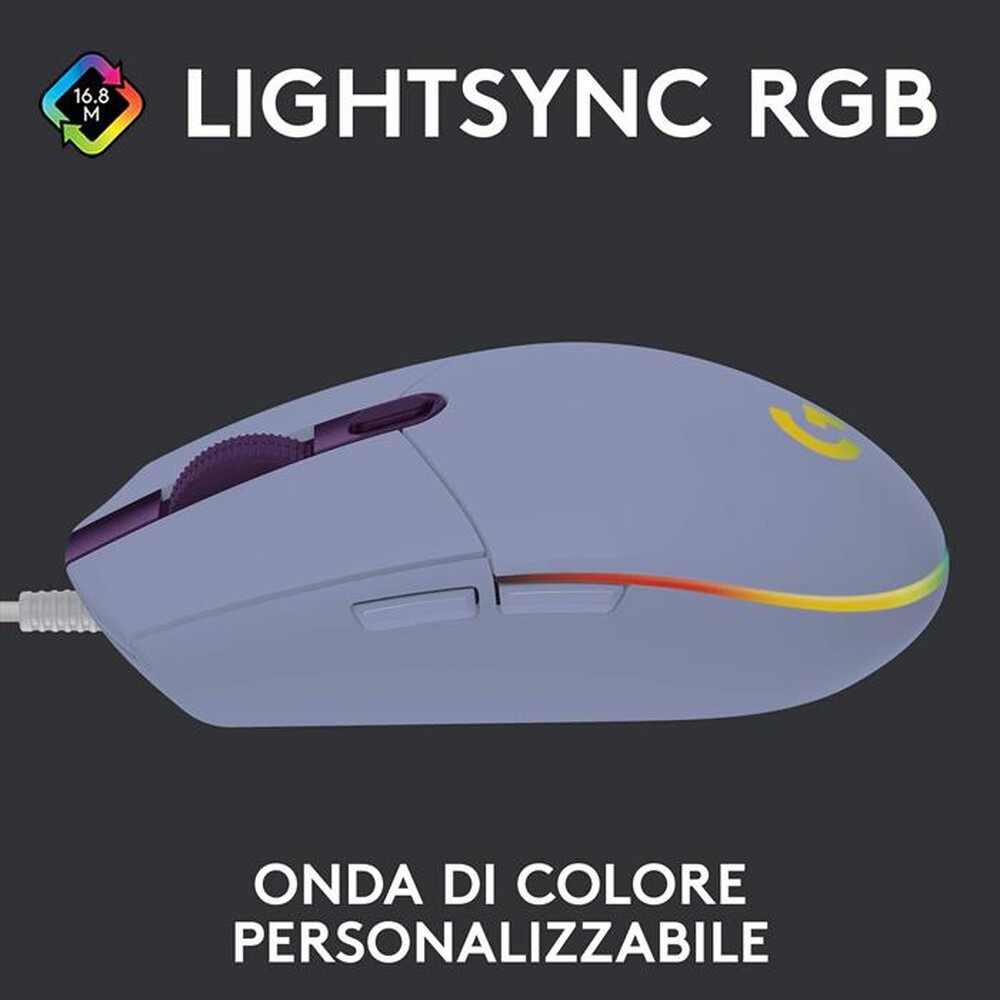 "LOGITECH - G203 LIGHTSYNC-Lilla"